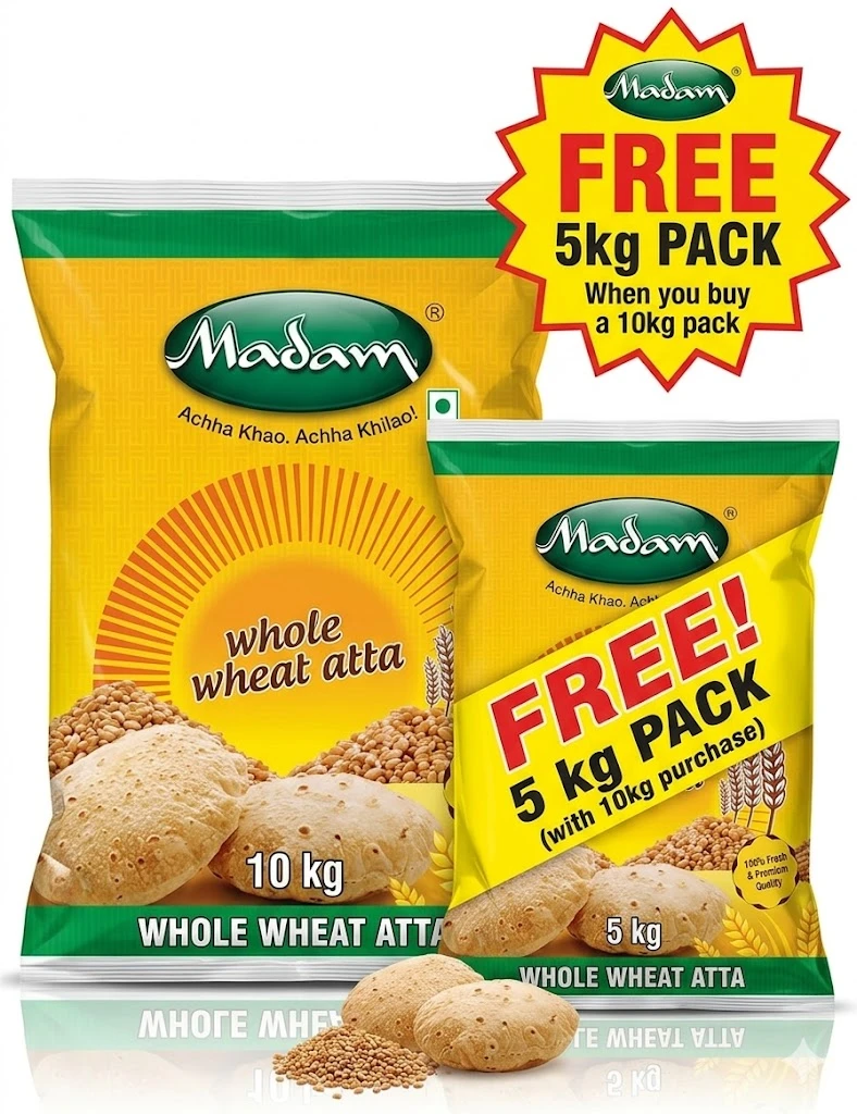 Madam  Wheat Flour 10 Kg + 5 kg madam wheat flour free